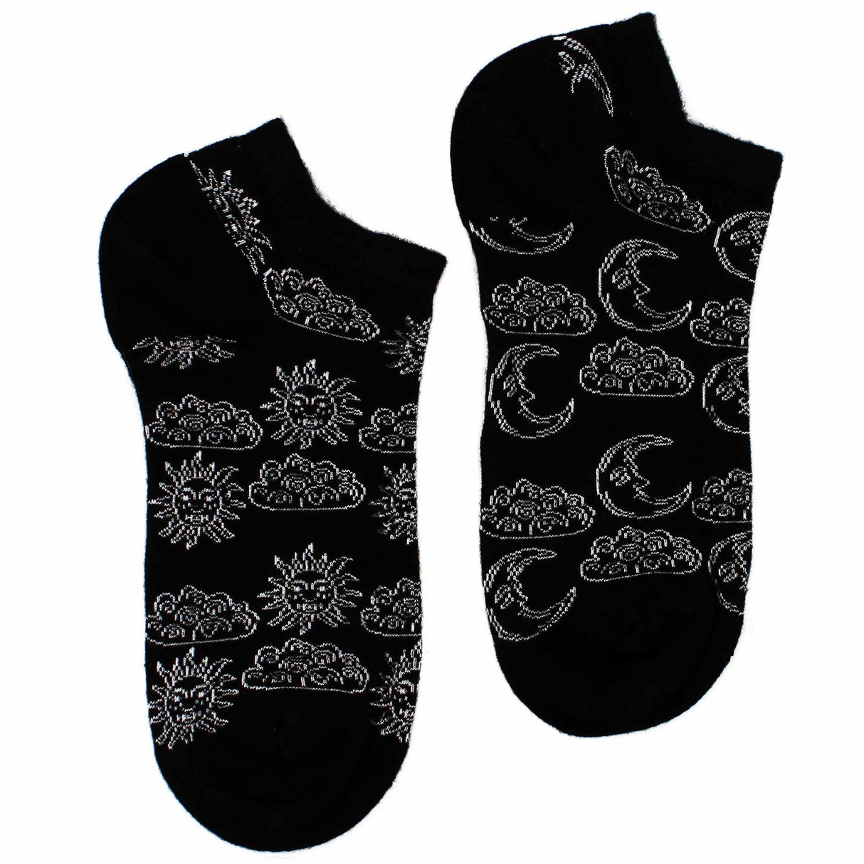 Bamboo Socks Low M/L 7.5 - 11.5 - Day and Night - SHAMTAM.COM