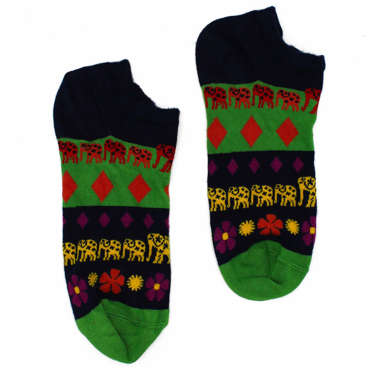 Lucky Elephant Socks Low M/L 7.5 - 11.5 - Lucky Elephant - SHAMTAM.COM