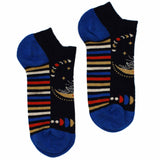 Bamboo Socks Low M/L 7.5 - 11.5 - Lunar Phases - SHAMTAM.COM