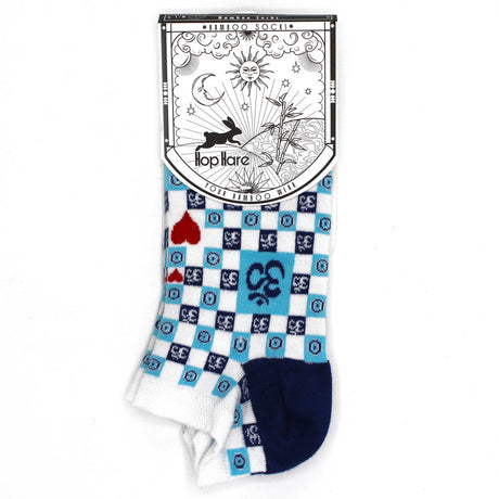 Bamboo Socks Low M/L 7.5 - 11.5 - Om Evil Eye - SHAMTAM.COM