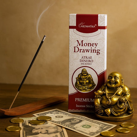 Money Drawing Masala Incense Sticks, Aromatika - SHAMTAM.COM