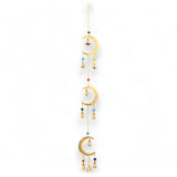 Moon Drop Brass Wind Chime with 10 Bells - Handcrafted Indian Decor for Serenity and Elegance - SHAMTAM.COM