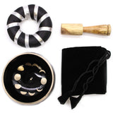 Singing Bowl Set - Moon Phase Black 10.7cm - SHAMTAM.COM