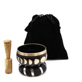 Singing Bowl Set - Moon Phase Black 10.7cm - SHAMTAM.COM