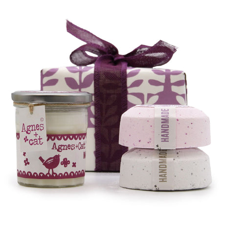 Moonstone Candle Bath Bombs Gift Set, 3 Piece - SHAMTAM.COM