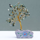 Moss Agate Tree - 160 Gemstone Crystals - SHAMTAM.COM