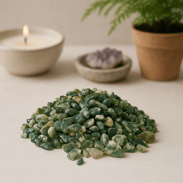 Mossagat ädelstenflisor bulk 1 kg