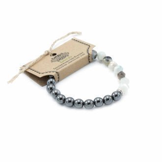 Mountain Jade Bracelet Faceted Magnetic Gemstone - SHAMTAM.COM