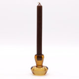Mushroom Flip Dinner Candle / Tealight Holder - Antique Amber (2 pcs) - SHAMTAM.COM