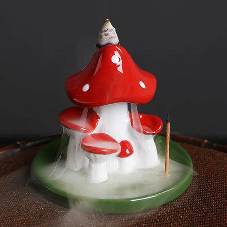 Mushroom Smoke Waterfall Incense Burner - SHAMTAM
