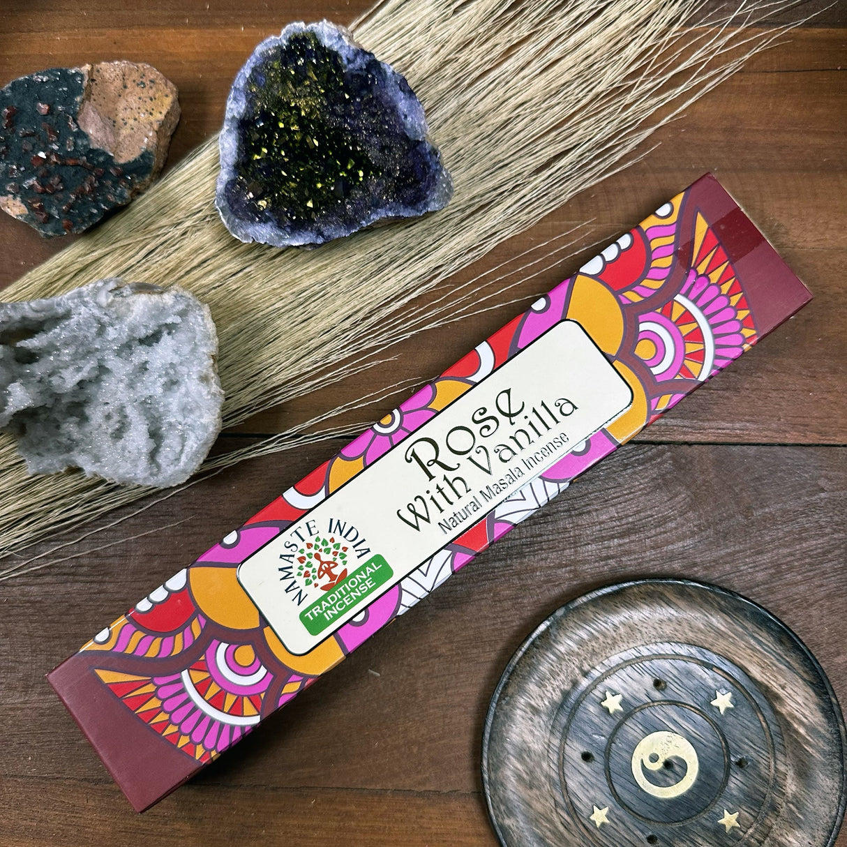 Rose With Vanilla Incense - Namaste Mandala Masala - SHAMTAM.COM