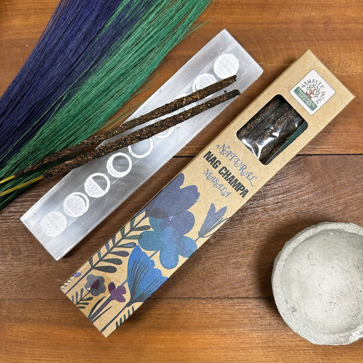 Nag Champa Incense - Natural Botanical Masala - SHAMTAM.COM