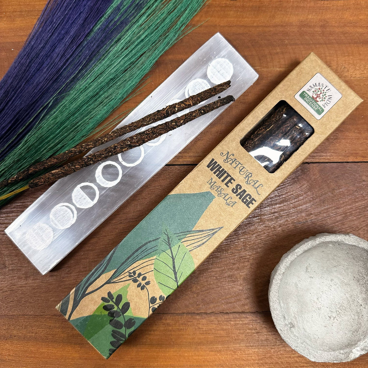 Natural Botanical Masala - White Sage Incense - SHAMTAM.COM