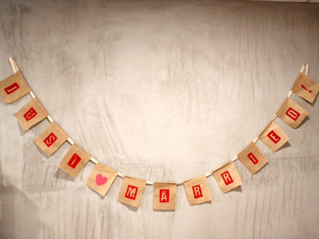 Bunting JUST MARRIED - SHAMTAM.COM