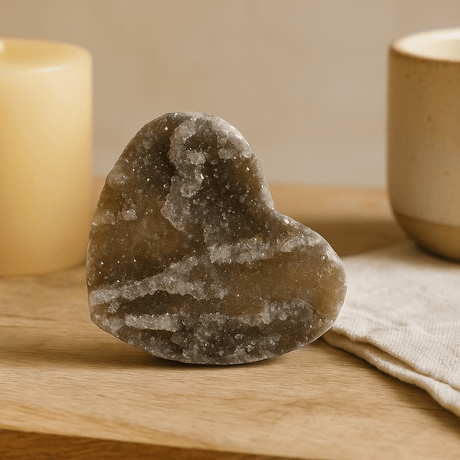 Natural Calcite Heart Crystal, Small 4 - 5 cm - SHAMTAM.COM