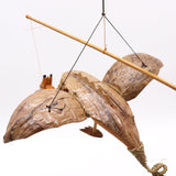 Wind Сhimes Natural Coconut Dragon Mobile 37cm - SHAMTAM.COM