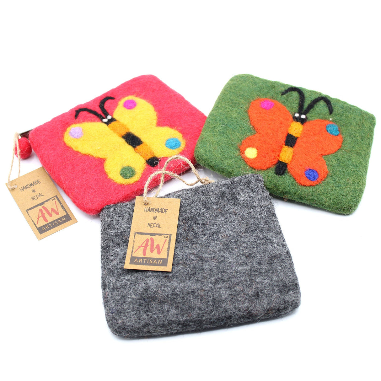 Zip Pouch (asst) - Big Butterfly - SHAMTAM.COM