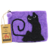 Zip Pouch (asst) - Black Cat - SHAMTAM.COM