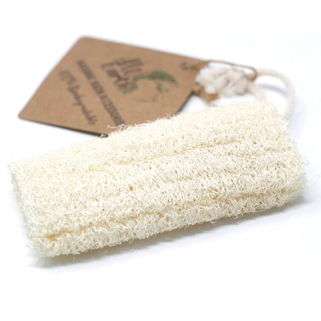 Natural Loofah Scrub on Rope - 5" - 12.7 cm - SHAMTAM.COM