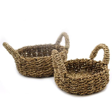 Natural Seagrass Basket - Set of 2 - SHAMTAM.COM