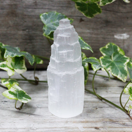 Natural Selenite Tower - 10 cm - SHAMTAM.COM