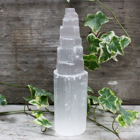 Natural Selenite Tower - 20 cm - SHAMTAM.COM