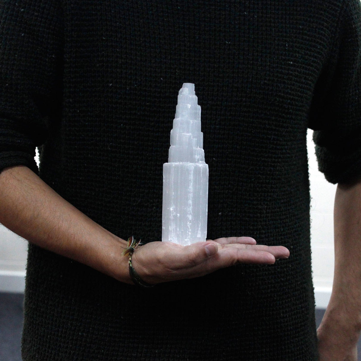 Natural Selenite Tower - 20 cm - SHAMTAM.COM