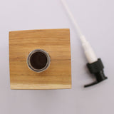 Natural Teakwood Soap Dispenser - Square - SHAMTAM.COM