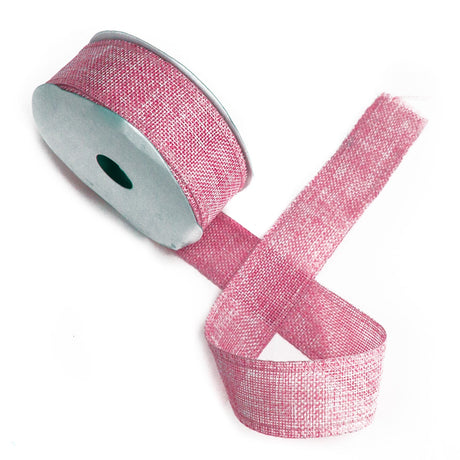 Natural Texture Ribbon 38mm x 20m - Baby Pink - SHAMTAM.COM