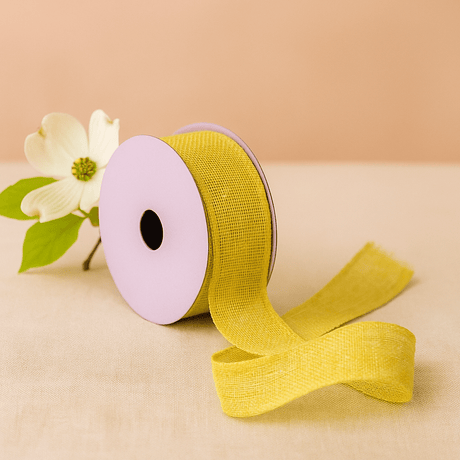 Natural Texture Ribbon 38mm x 20m Latte - SHAMTAM.COM