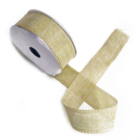 Natural Texture Ribbon 38mm x 20m - Sand - SHAMTAM.COM