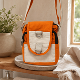 Natural Travel Bag - Turmeric — styled in a warm, naturally lit interior