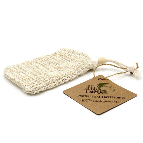 Nature Soap Bag - Washed Jute - SHAMTAM.COM