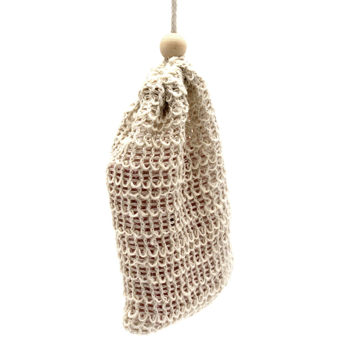 Nature Soap Bag - Washed Jute - SHAMTAM.COM