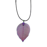 Necklace - Bravery Leaf - Multicoloured - SHAMTAM.COM