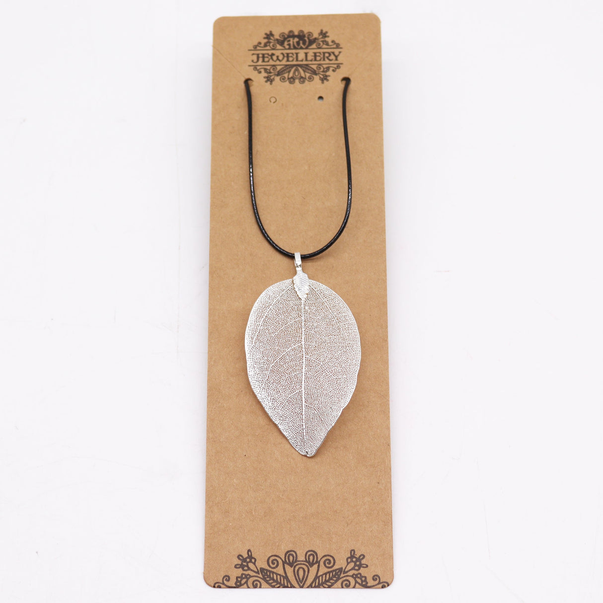 Necklace - Bravery Leaf - Silver - SHAMTAM.COM