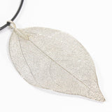 Necklace - Bravery Leaf - Silver - SHAMTAM.COM