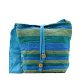 Nepal Sling Bag - Spring Meadows Green & Blue - SHAMTAM.COM