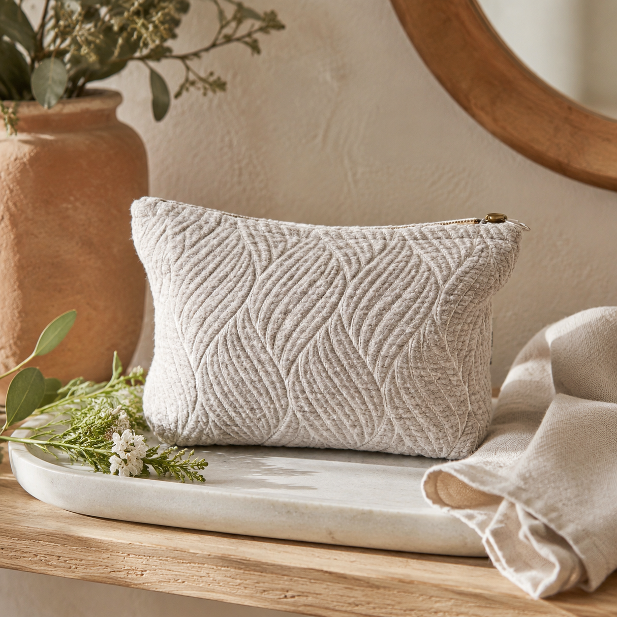 Nomad Sari intialainen jacquard-kangaspussukka - Kuunsillan kudonta