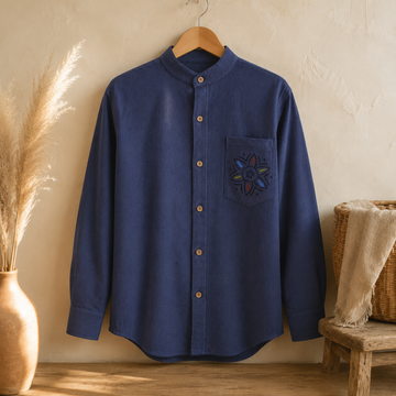 Πουκάμισο Nomad Sari Kathmandu - Ινδικό Μπλε - Μέγεθος Medium