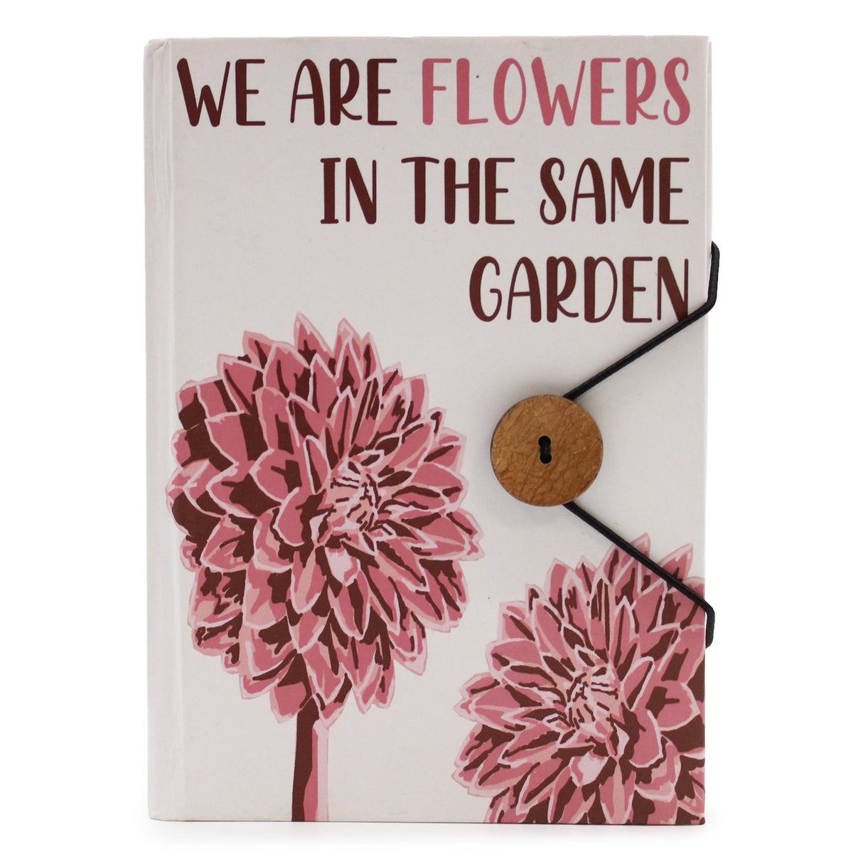 Notebook with strap - Flowers in the same garden - SHAMTAM.COM