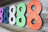 Number "8" - Assorted Colours - 15cm - SHAMTAM.COM