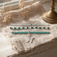 Nymph Spirit Gemstone Bracelet Set - Endless Ocean — styled in a warm, naturally lit interior