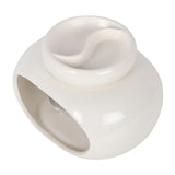 Oil Burner Off White Double Ceramic - SHAMTAM.COM