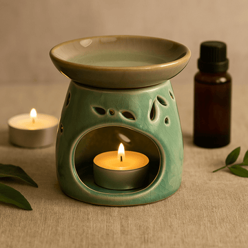 Oil and Wax Melt Burner, Blue