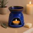 Oil Burner and Wax Melt Warmer, Blue - SHAMTAM.COM