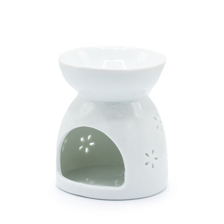 Oil Burner Buddha Cut Out - White - SHAMTAM.COM