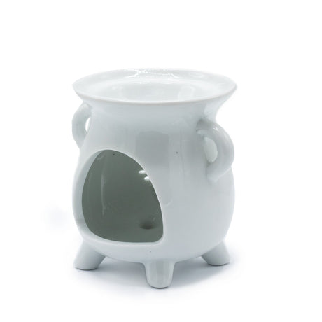Cauldron Oil Burner - Tree of Life - White - SHAMTAM.COM