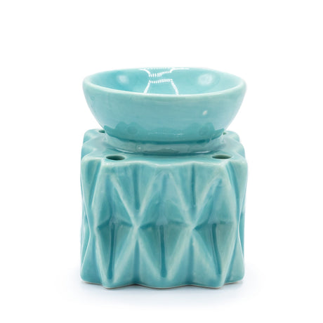 Oil Burner Geometric - Blue - SHAMTAM.COM