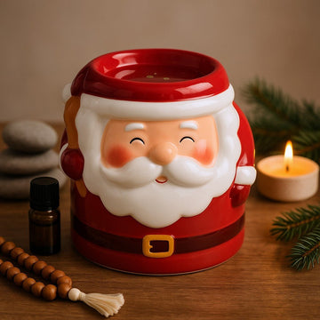 Oliebrænder Santa Keramik Jul